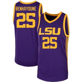 Custom LSU Tigers Basketball Jersey Name Number Gold Replica College