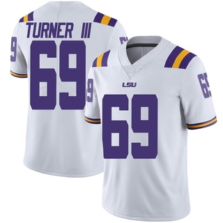 Charles Turner III Game White Men's LSU Tigers Football Jersey - LSU Store