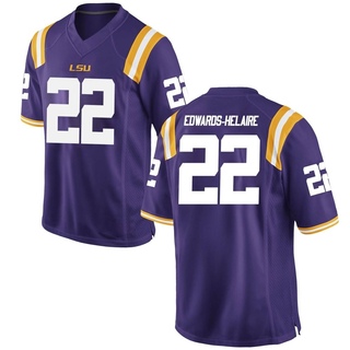 Clyde Edwards-Helaire Game Purple Women's LSU Tigers Football