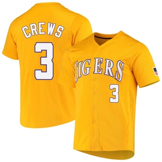 Dylan Crews Replica Youth LSU Tigers Natural Full-Button Baseball Jersey -  LSU Store