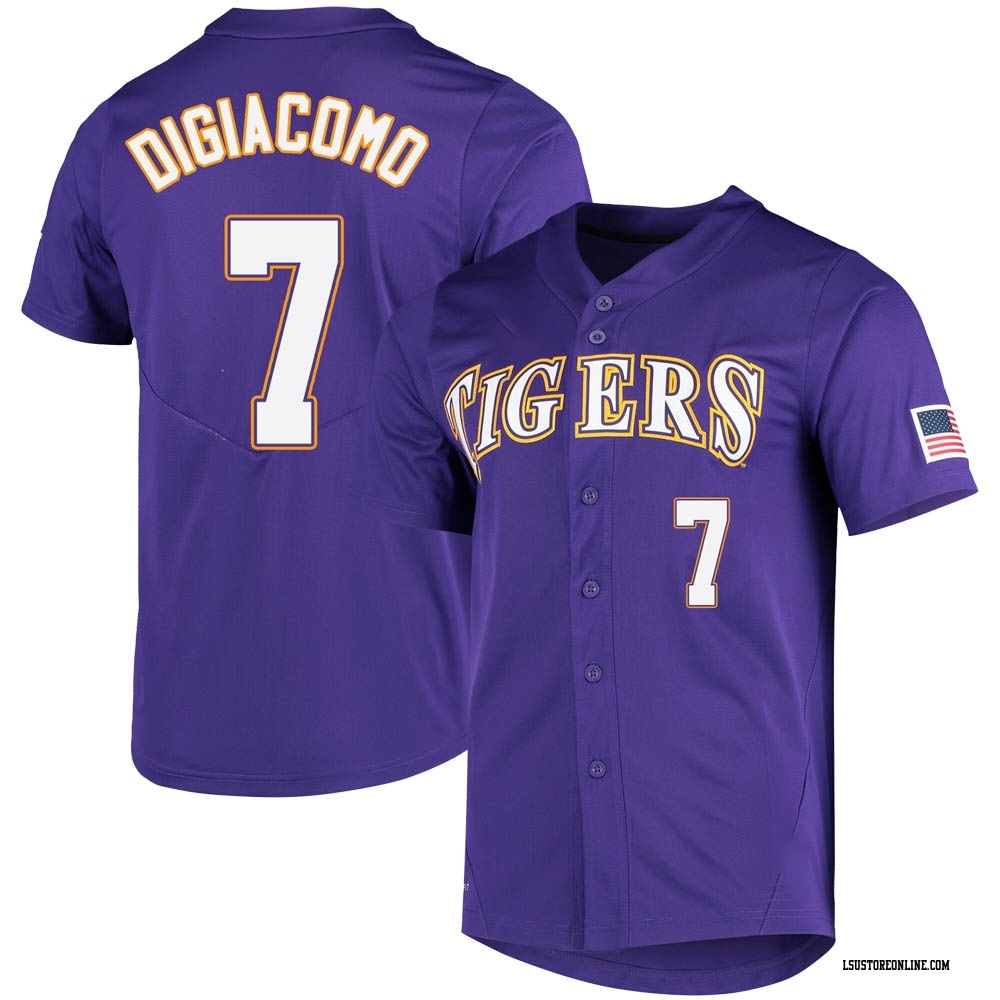 Giovanni DiGiacomo Replica Purple Men's LSU Tigers Vapor Untouchable  Full-Button Baseball Jersey - LSU Store