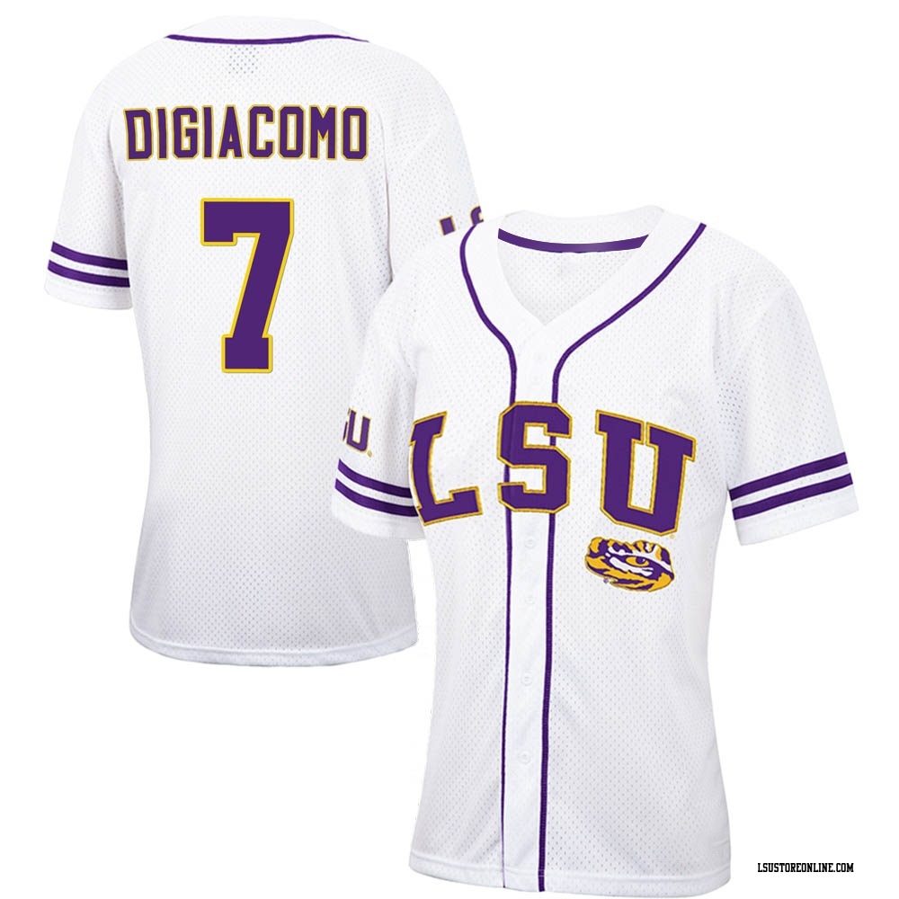 Giovanni DiGiacomo Replica Purple Men's LSU Tigers Vapor Untouchable  Full-Button Baseball Jersey - LSU Store