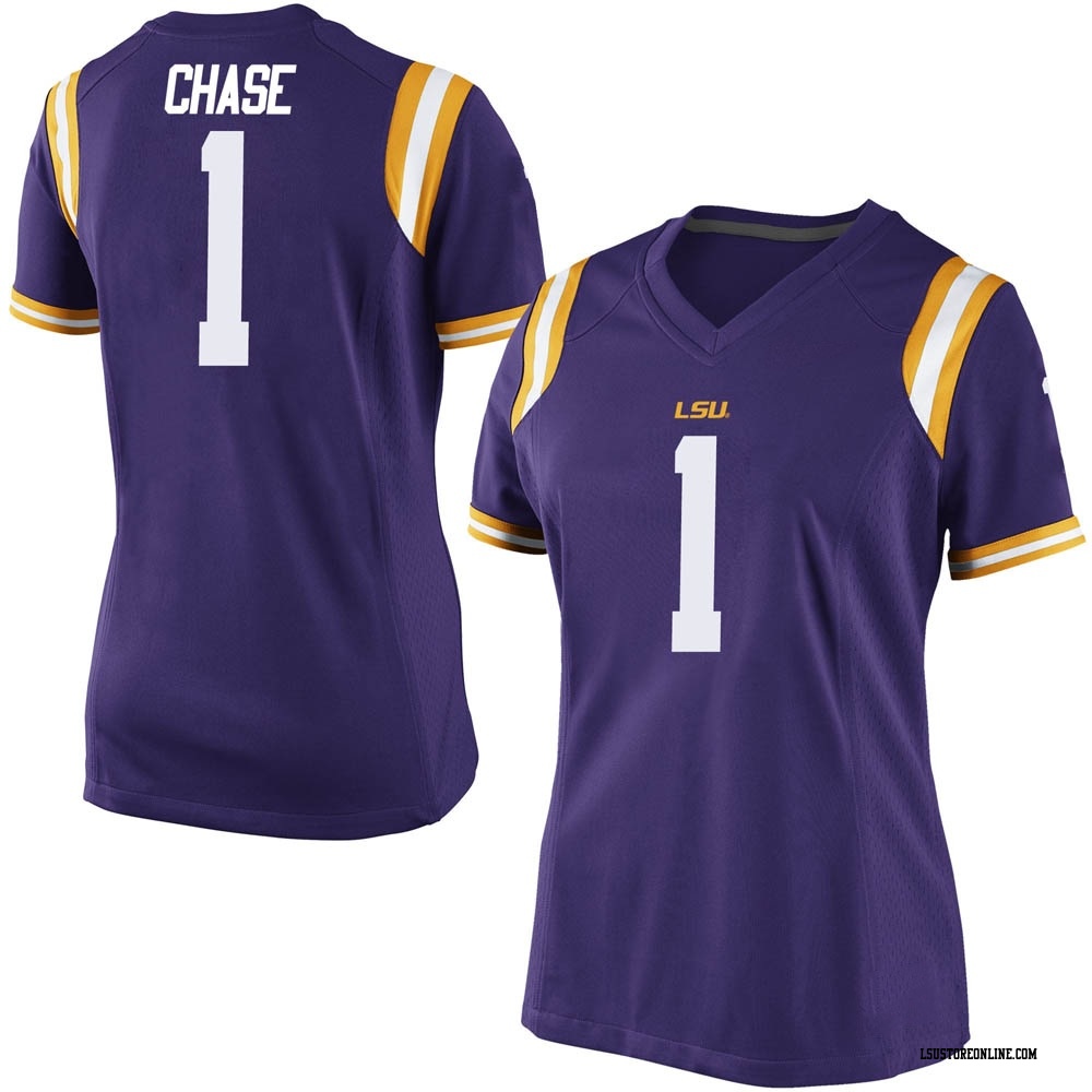 Jamarr Chase Game White Youth LSU Tigers Football Jersey - LSU Store