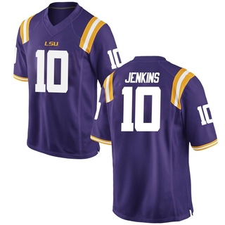 Men LSU Tigers Jaray Jenkins #10 NCAA Purple Jersey 925938-599