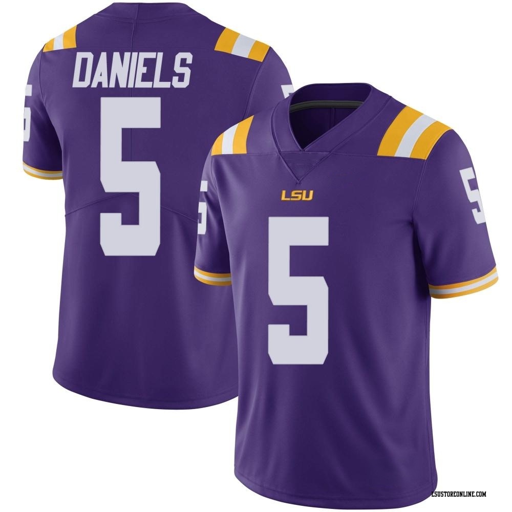 LSU Tigers Nike Youth Custom Football Jersey - Purple