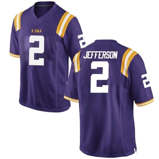 Justin Jefferson Game Purple Youth LSU Tigers Football Jersey - LSU Store