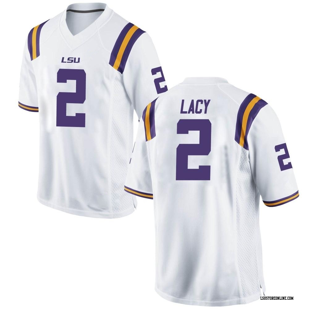 Kyren Lacy Game White Men's LSU Tigers Football Jersey - LSU Store