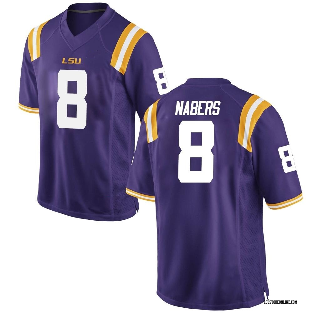 Malik Nabers Replica Purple Men's LSU Tigers Football Jersey - LSU Store