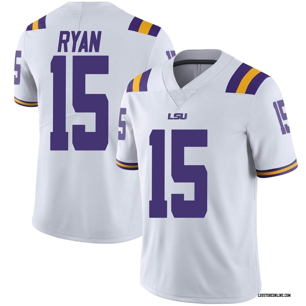 Sage Ryan Limited White Youth Lsu Tigers Football Jersey Lsu Store