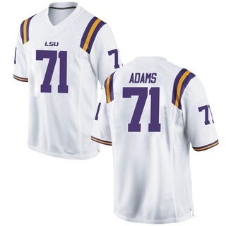 Men's Nike White LSU Tigers Football Custom Game Jersey